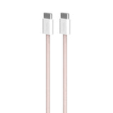 Puro Flettet USB-C Kabel – 1,5m, 60W og 480Mbps Dataoverføring - Rosa