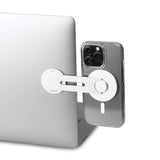 Puro Mag Mount Selvklebende Mobilholder for Datamaskin - MagSafe Kompatibel - Sølv