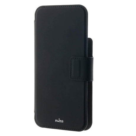 iPhone 15 / 14 / 13 / 12 Pro / 12 Puro Folio Flip Deksel med Lommebok - MagSafe Kompatibel - Svart