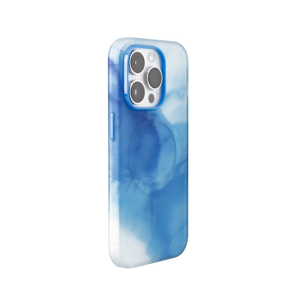 iPhone 15 Puro AQUA Fleksibelt Plastdeksel - MagSafe Kompatibelt - Blå