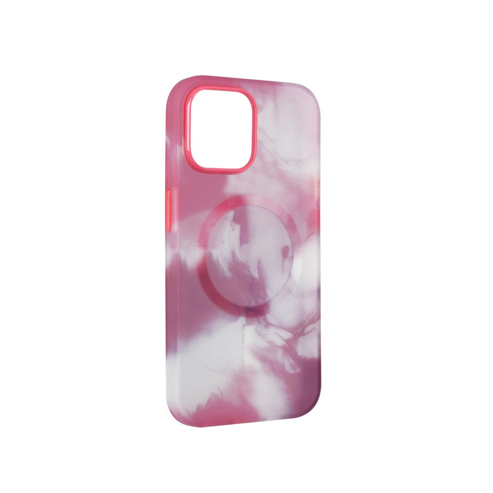 iPhone 15 Puro AQUA Fleksibelt Plast Deksel - MagSafe Kompatibel - Rosa
