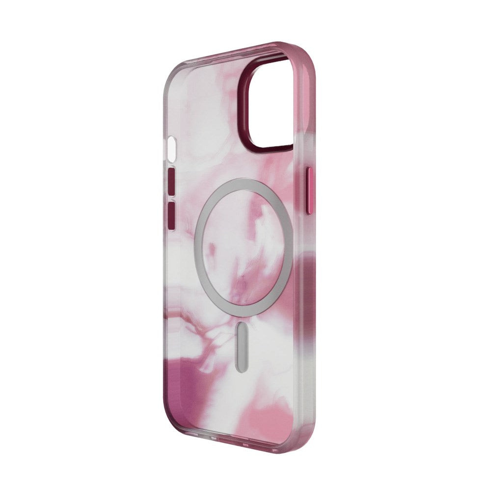 iPhone 15 Puro AQUA Fleksibelt Plast Deksel - MagSafe Kompatibel - Rosa