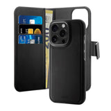 PURO 2-i-1 Flip Deksel - Kunstskinn - iPhone 16 Pro - Svart