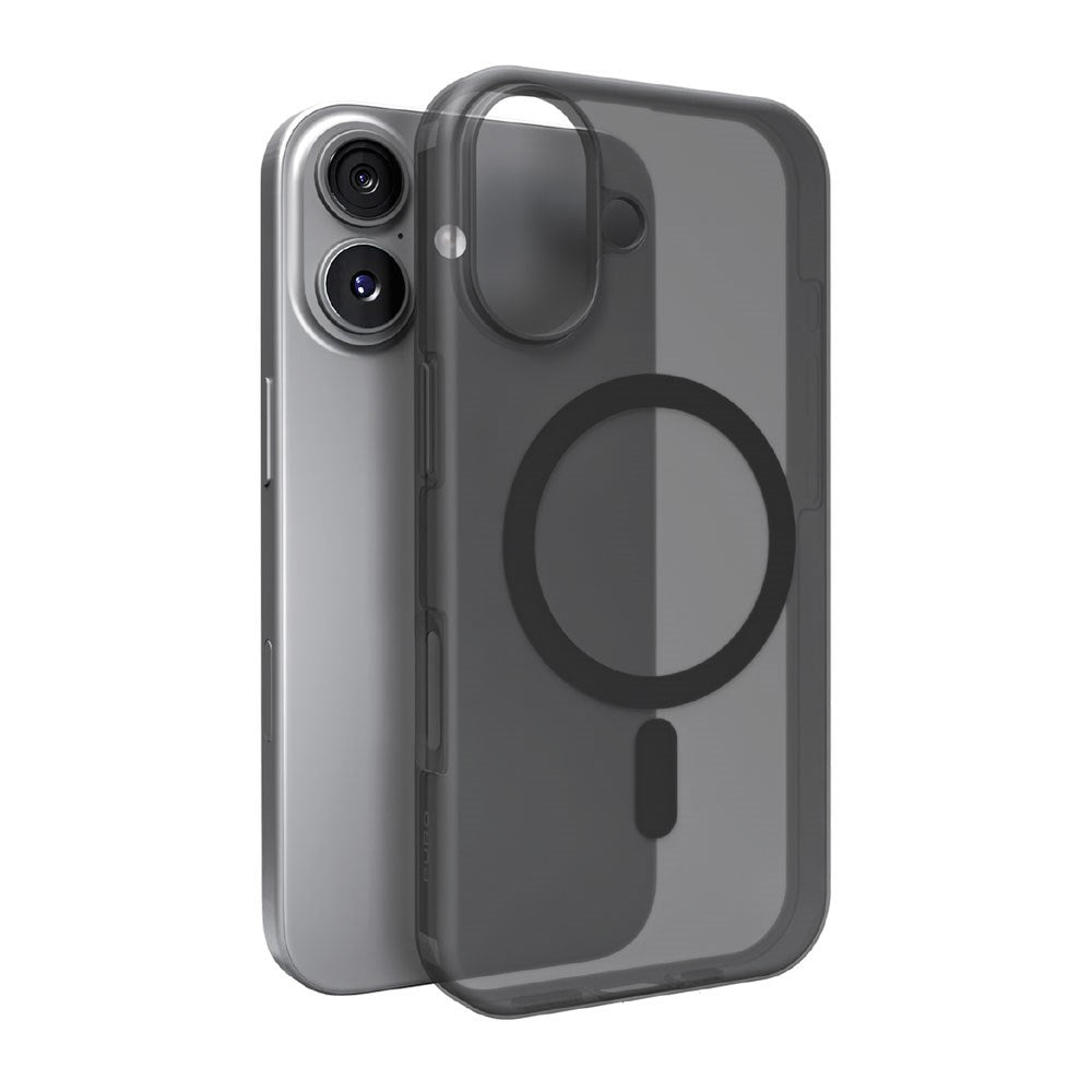 iPhone 17 PURO DAYLIGHT Silikon Deksel - MagSafe Kompatibel - Gjennomsiktig / Svart