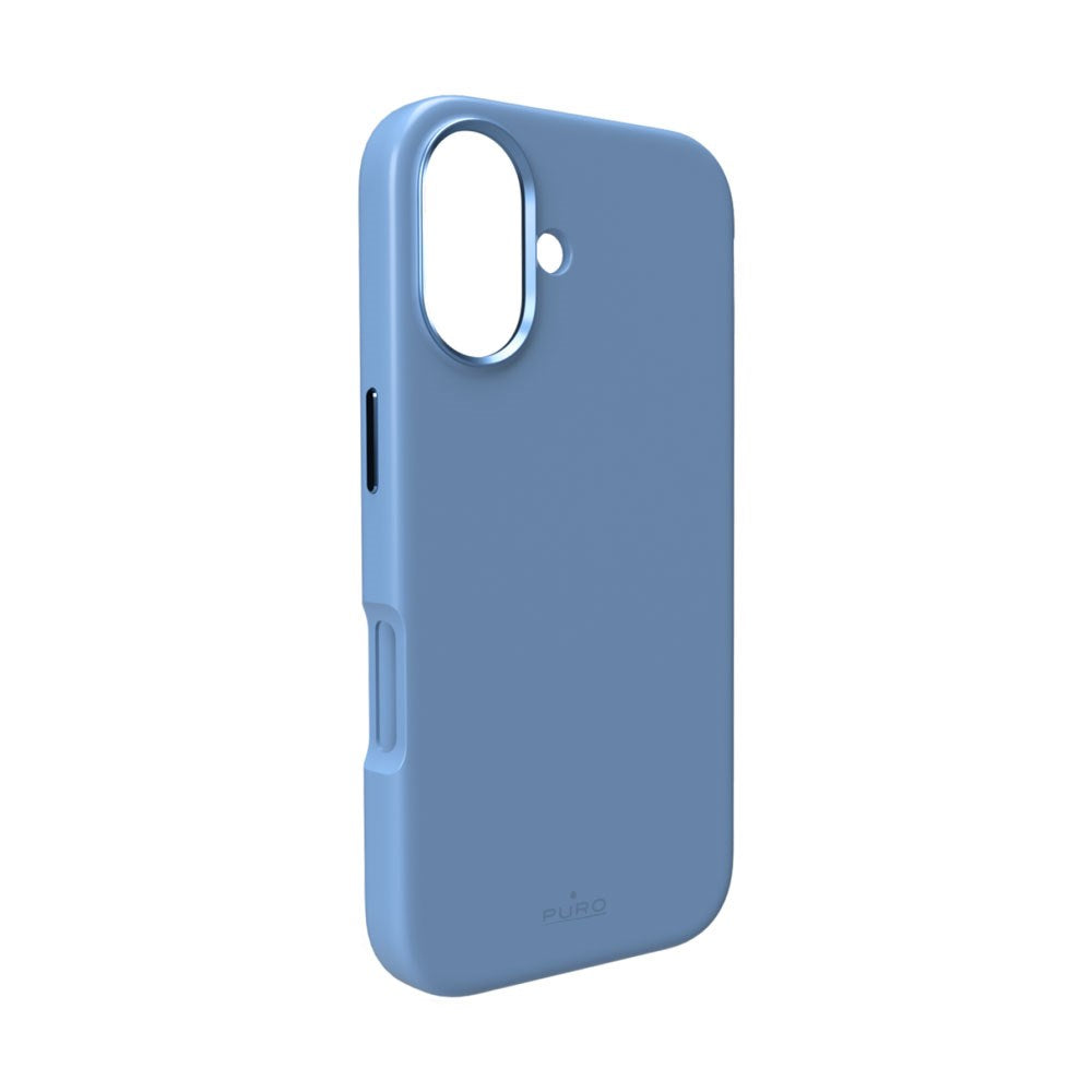 iPhone 17 PURO ICON MAG PRO Silikon Deksel – MagSafe Kompatibelt – Lys Blå