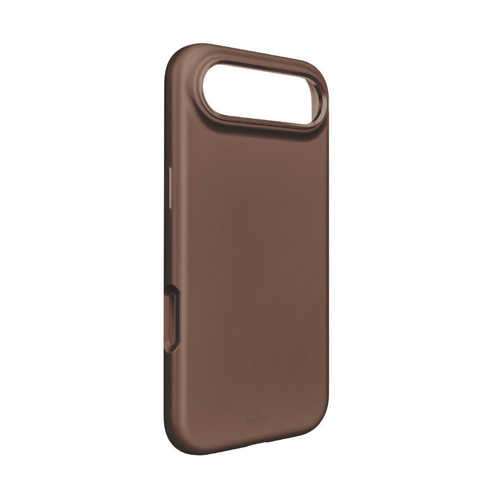 iPhone Air PURO ICON MAG PRO Silikon Deksel – MagSafe Kompatibelt – Brun