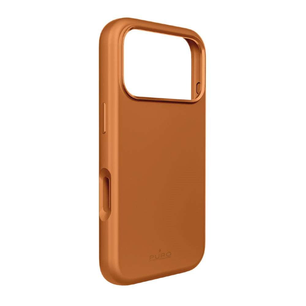 iPhone 17 Pro PURO ICON MAG PRO Silikon Deksel – MagSafe Kompatibelt – Oransje