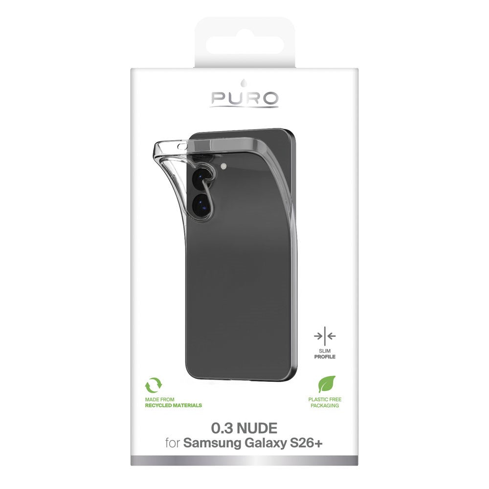 Samsung Galaxy S26+ (Plus) PURO NUDE Ultra Slim Deksel 0.3mm - Gjennomsiktig