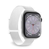 Apple Watch (42/44/SE/45/46/49mm) PURO SPORT Nylon Rem - Hvit