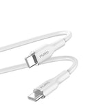 PURO Soft USB-C til USB-C Kabel 1.5m - Hvit