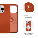 dbramante1928 iPhone 17e / 16e / 15 / 14 / 13 Roskilde Deksel - 100 % Ekte Skinn - MagSafe-Kompatibel - Tan