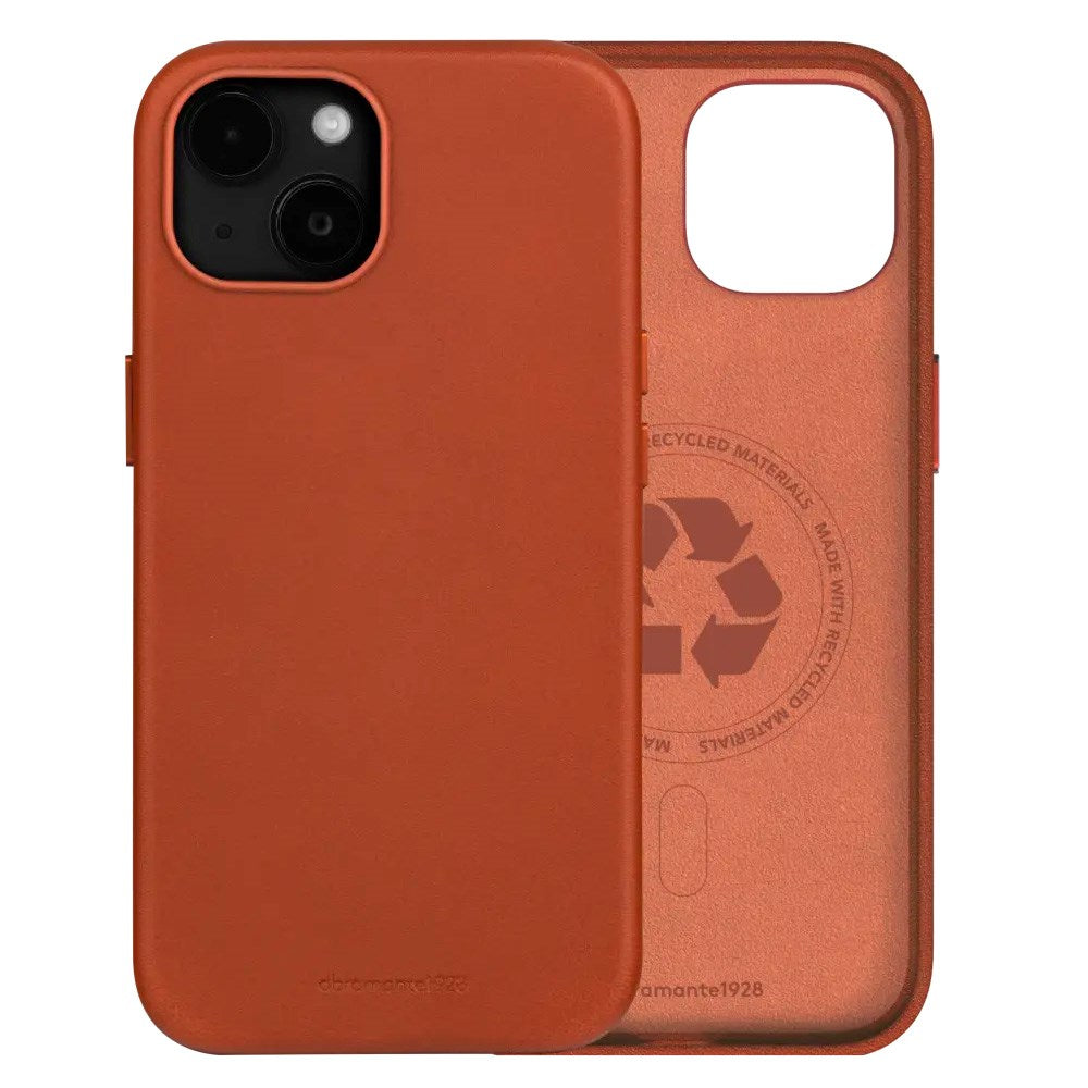 dbramante1928 iPhone 17e / 16e / 15 / 14 / 13 Roskilde Deksel - 100 % Ekte Skinn - MagSafe-Kompatibel - Tan