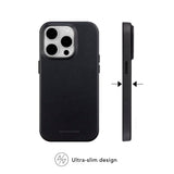 dbramante1928 iPhone 15 Pro Roskilde Deksel - 100 % Ekte Skinn - MagSafe-Kompatibel - Black