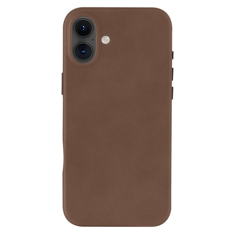 Dbramante1928 iPhone 16 Plus Roskilde Deksel - 100 % Ekte Skinn - MagSafe-Kompatibel - Dark Tan