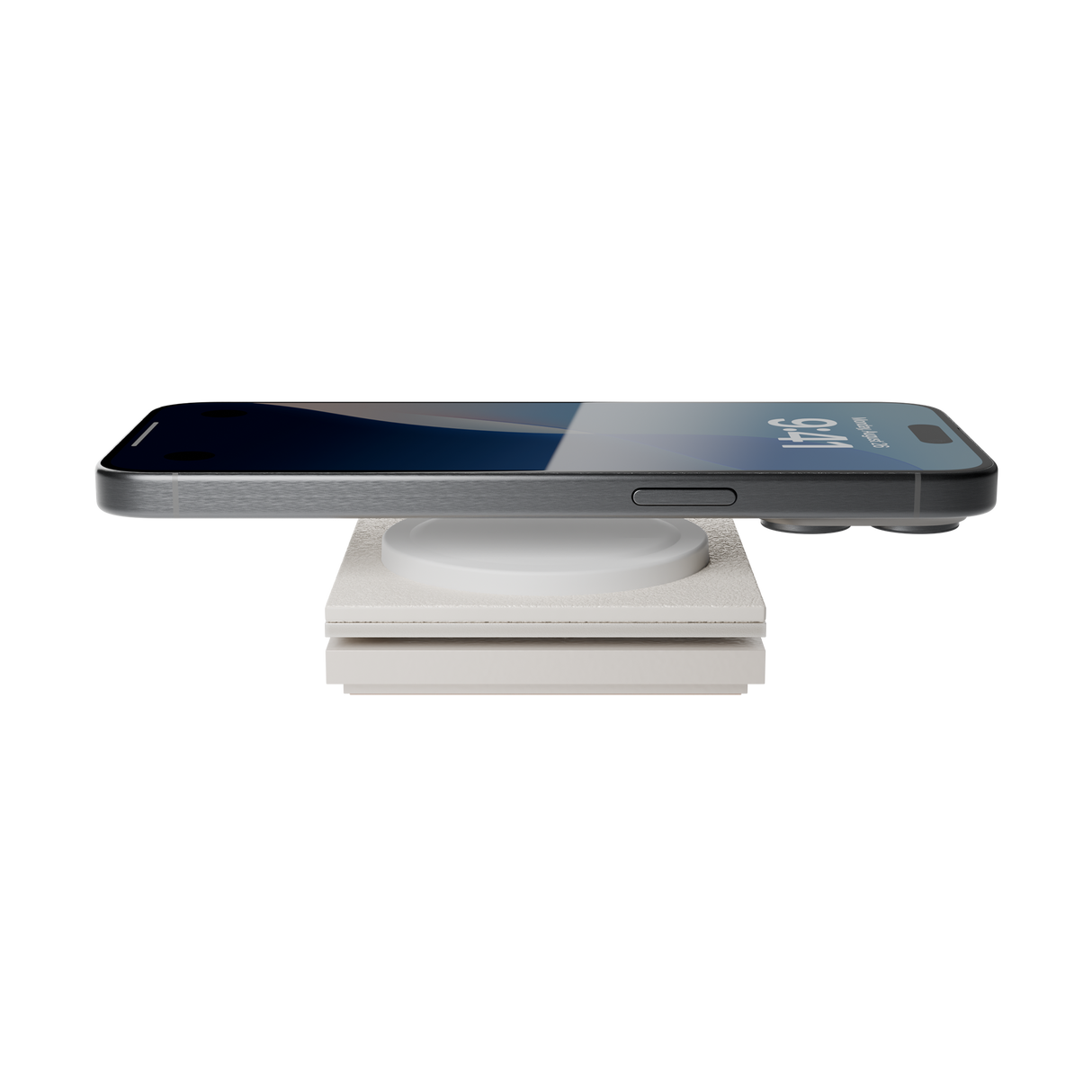 Native Union Rise Solo Qi2 Magnetisk Trådløs Lader - Beige