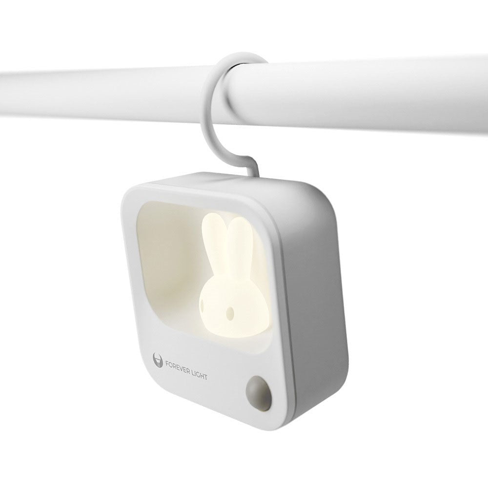 Forever LED Kanin Nattlampe - Hvit