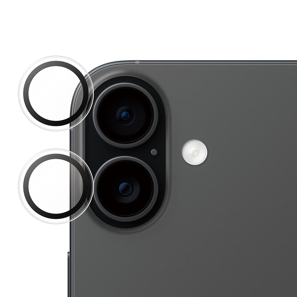 Safe by PanzerGlass iPhone 17 / 16 / 16 Plus Kameralinsebeskyttelse - Gjennomsiktig / Svart