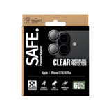 Safe by PanzerGlass iPhone 17 / 16 / 16 Plus Kameralinsebeskyttelse - Gjennomsiktig / Svart