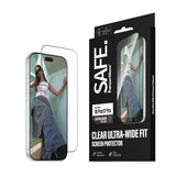 iPhone 18 Pro / 17 Pro SAFE by PanzerGlass Ultra-Wide Fit Skjermbeskyttelsesglass med EasyAligner - Gjennomsiktig