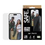 SAFE by PanzerGlass iPhone Air Ultra-Wide Fit Skjermbeskyttelsesglass - Privacy Funksjon - Gjennomsiktig