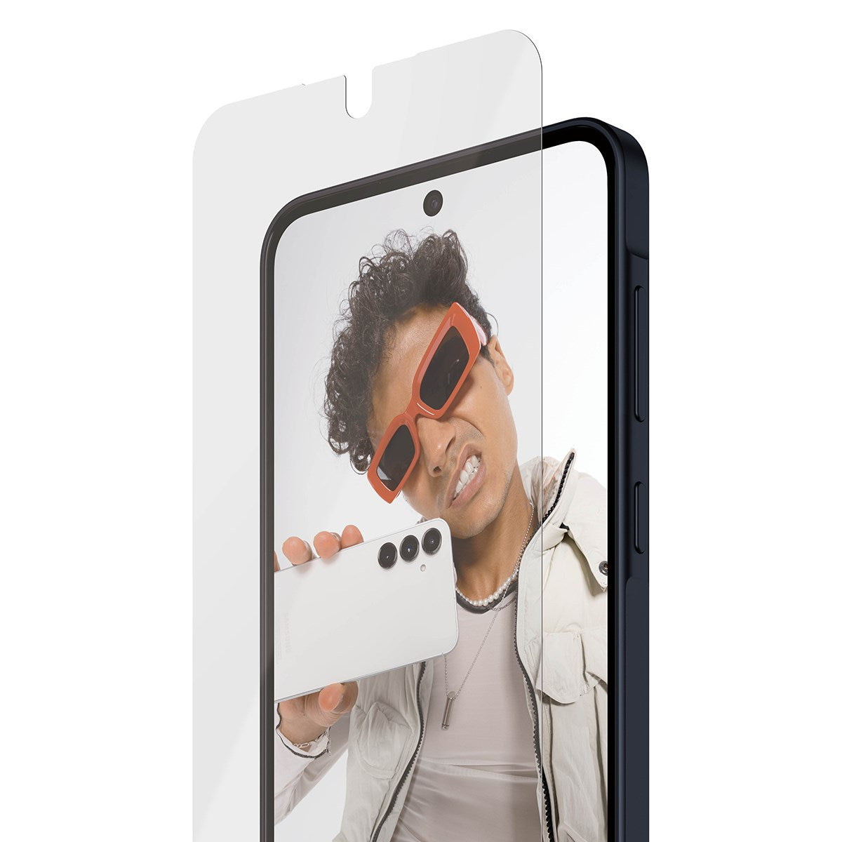 Samsung Galaxy A37 SAFE by PanzerGlass Ultra-Wide Fit Skjermbeskyttelsesglass med EasyAligner - Gjennomsiktig