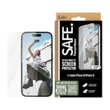 SAFE by PanzerGlass iPhone 15/16 Ultra-Wide Fit Skjermbeskyttelsesglass - Gjennomsiktig