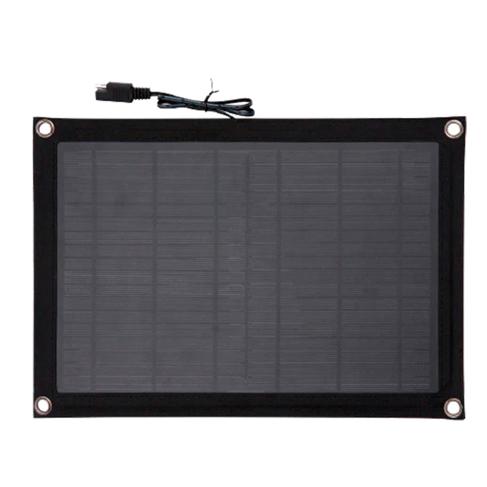 TECHNAXX TX-209 10W Solcellelader m. Startkabler 12V - Svart