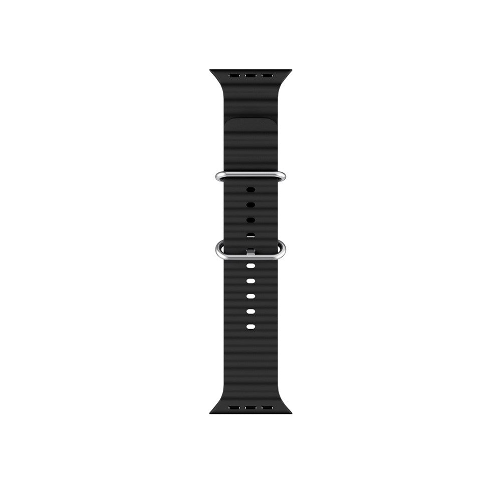 Apple Watch (42/44/SE/45/46/49mm) Epico Ocean Silikon Rem - Svart
