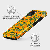 Burga iPhone 14 Tough Fashion Deksel - Orange Lemonade
