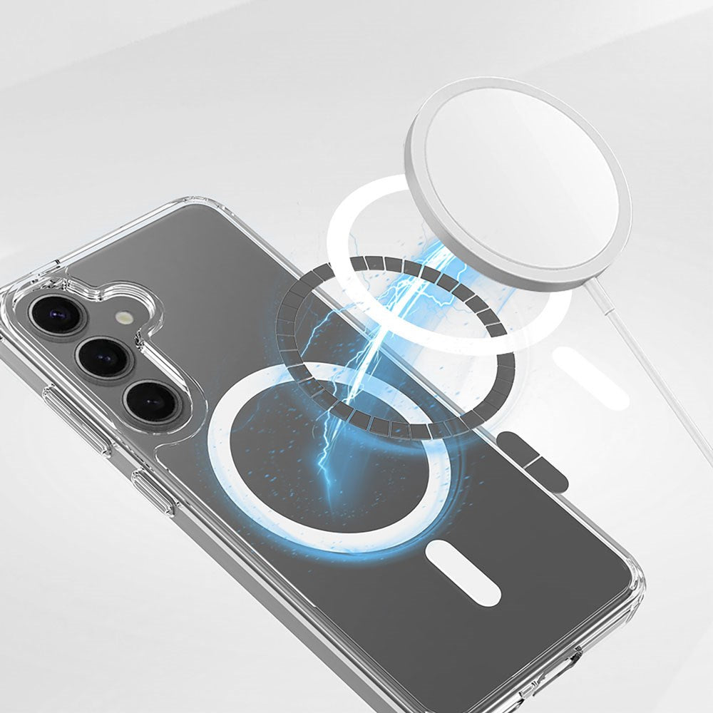 Samsung Galaxy S26 Spello Mag+ Clear Deksel - MagSafe Kompatibel - Gennemsigtig