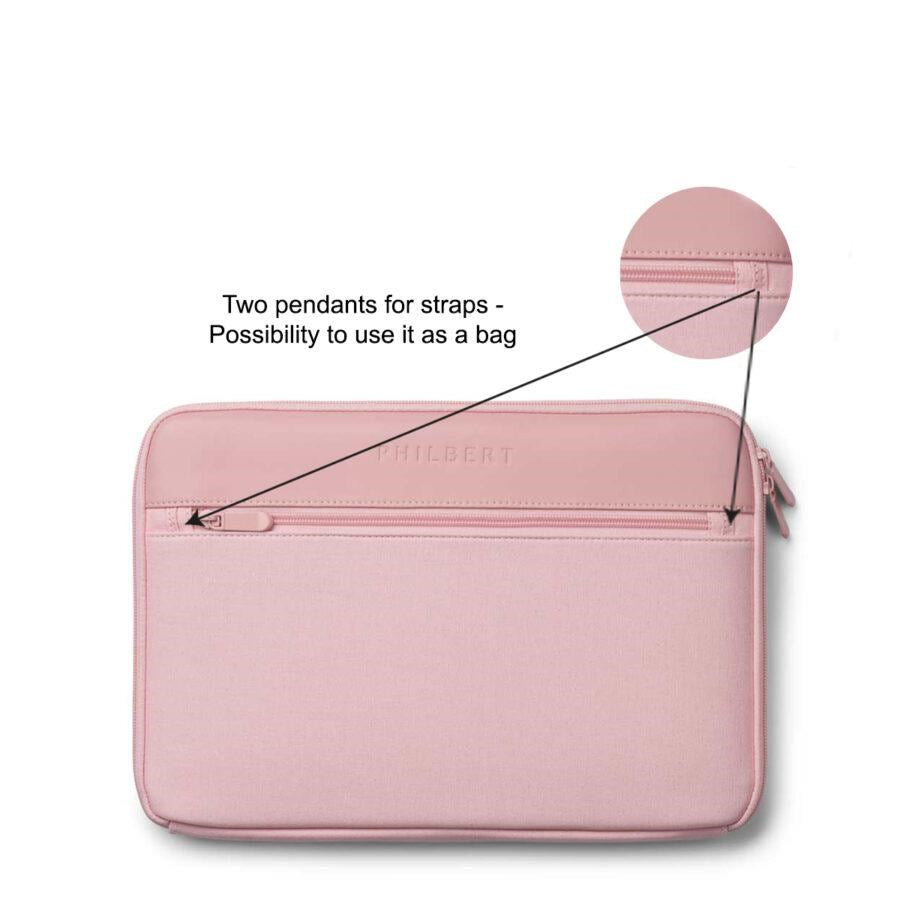Philbert MacBook 15-16" Veske med Innebygd Sol / Privacy Beskyttelse – Rosa