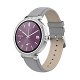 Denver SWC-342 Bluetooth Smartklokke med Helse- & Fitnesssporing - Kunstskinnrem - Sølv