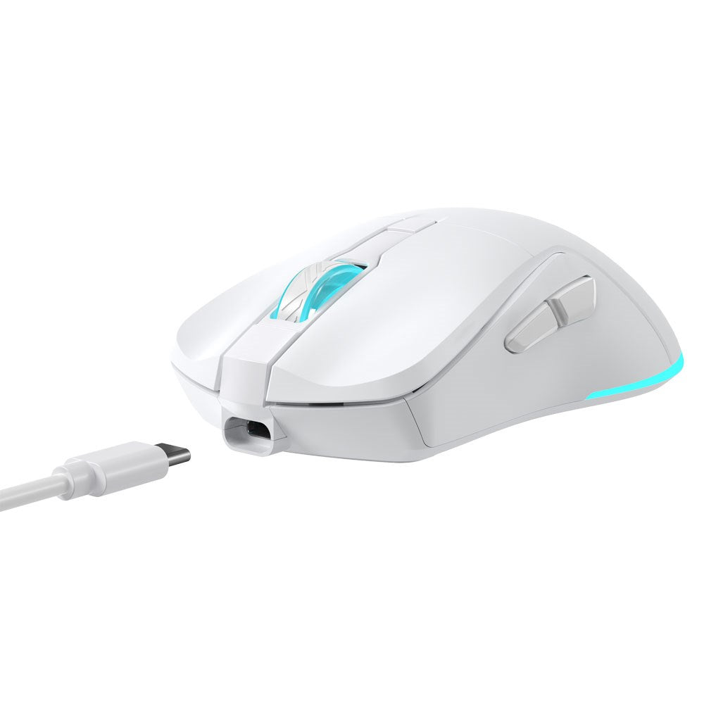 Baracuda TURTLE Trådløs Gaming Mus - 6D / 3200 DPI - Hvit