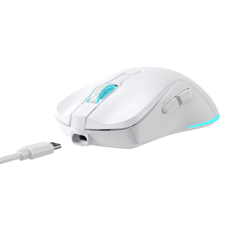 Baracuda TURTLE Trådløs Gaming Mus - 6D / 3200 DPI - Hvit