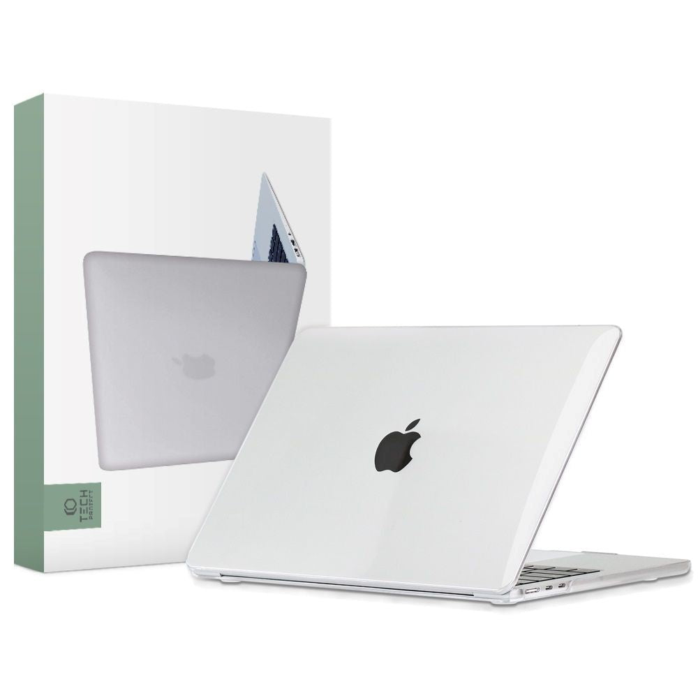 MacBook Air 13" M5/M4/M3/M2 (2026-2022) - Tech-Protect Smartshell Deksel - Crystal Clear