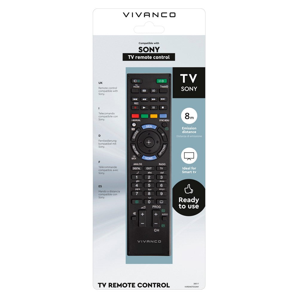 Vivanco Sony Fjernkontroll for TV - Svart