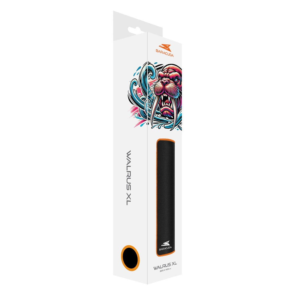 Baracuda WALRUS XL Gaming Musematte - 800 x 400 mm - Svart