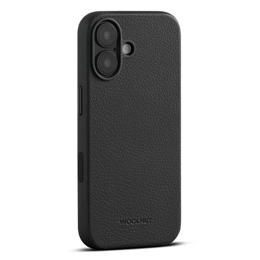 WOOLNUT iPhone 17 Ekte Skinn Deksel - MagSafe Kompatibel - Svart