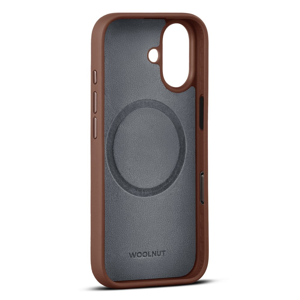 WOOLNUT iPhone 17 Ekte Skinn Deksel - MagSafe Kompatibel - Brun