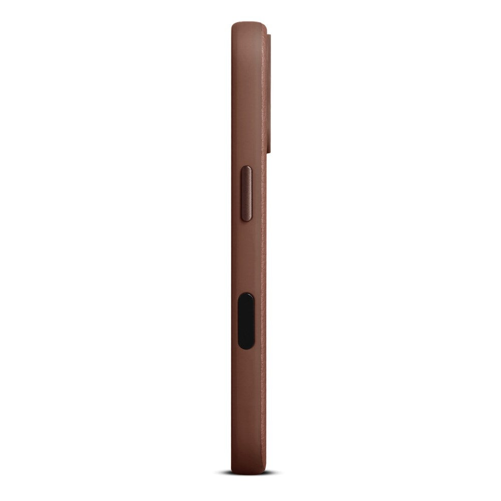 WOOLNUT iPhone 17 Ekte Skinn Deksel - MagSafe Kompatibel - Brun