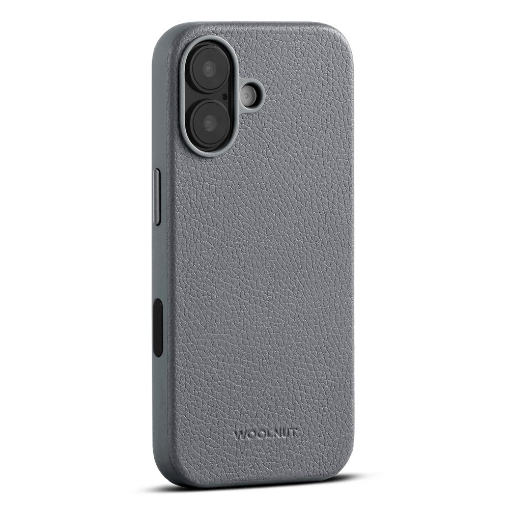 WOOLNUT iPhone 17 Ekte Skinn Deksel - MagSafe Kompatibel - Grå