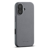 WOOLNUT iPhone 17 Ekte Skinn Deksel - MagSafe Kompatibel - Grå