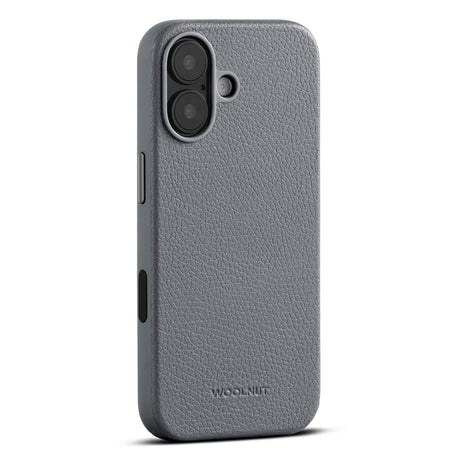 WOOLNUT iPhone 17 Ekte Skinn Deksel - MagSafe Kompatibel - Grå