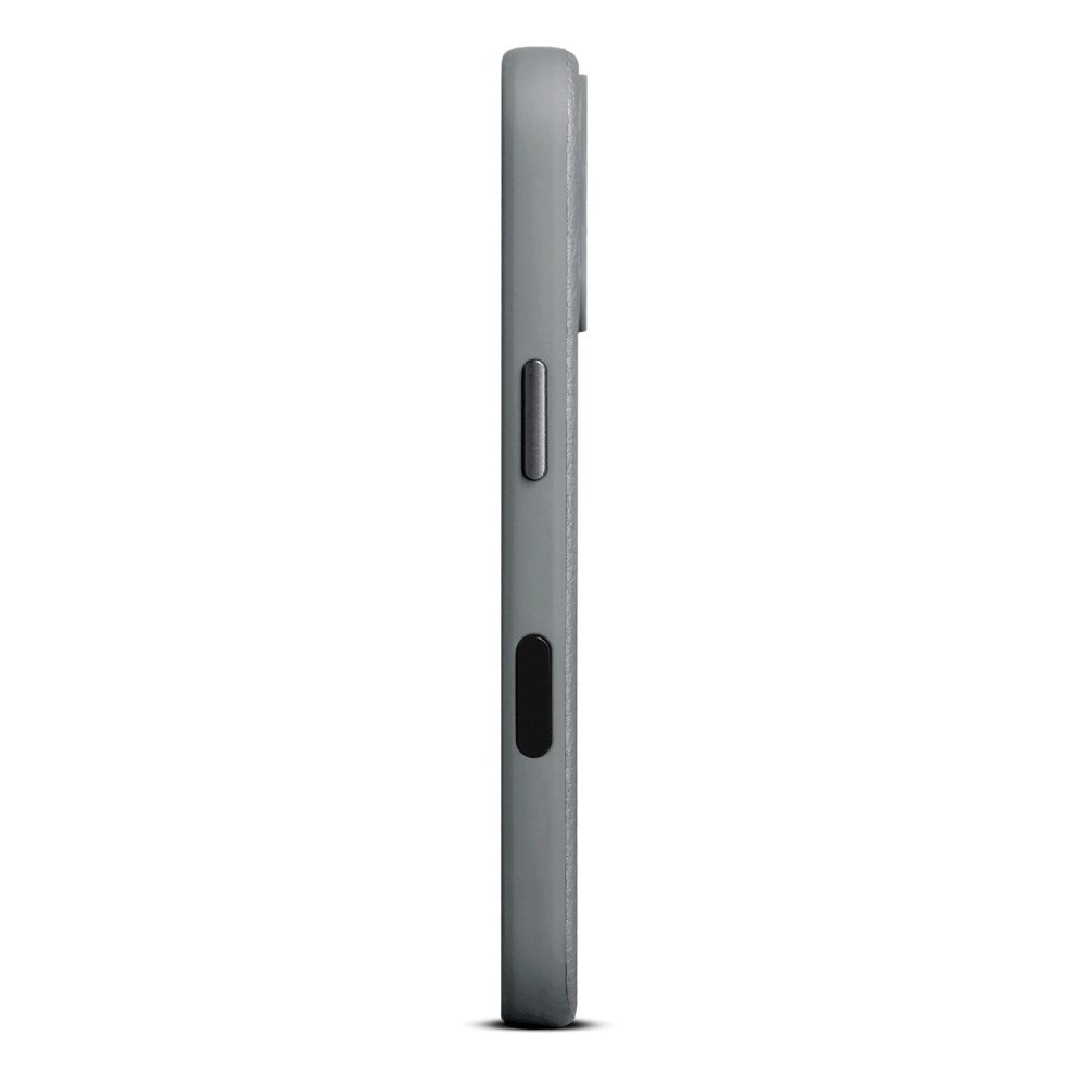 WOOLNUT iPhone 17 Ekte Skinn Deksel - MagSafe Kompatibel - Grå