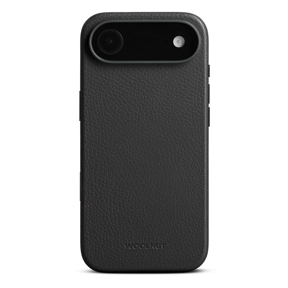 WOOLNUT iPhone Air Ekte Skinn Deksel - MagSafe Kompatibel - Svart