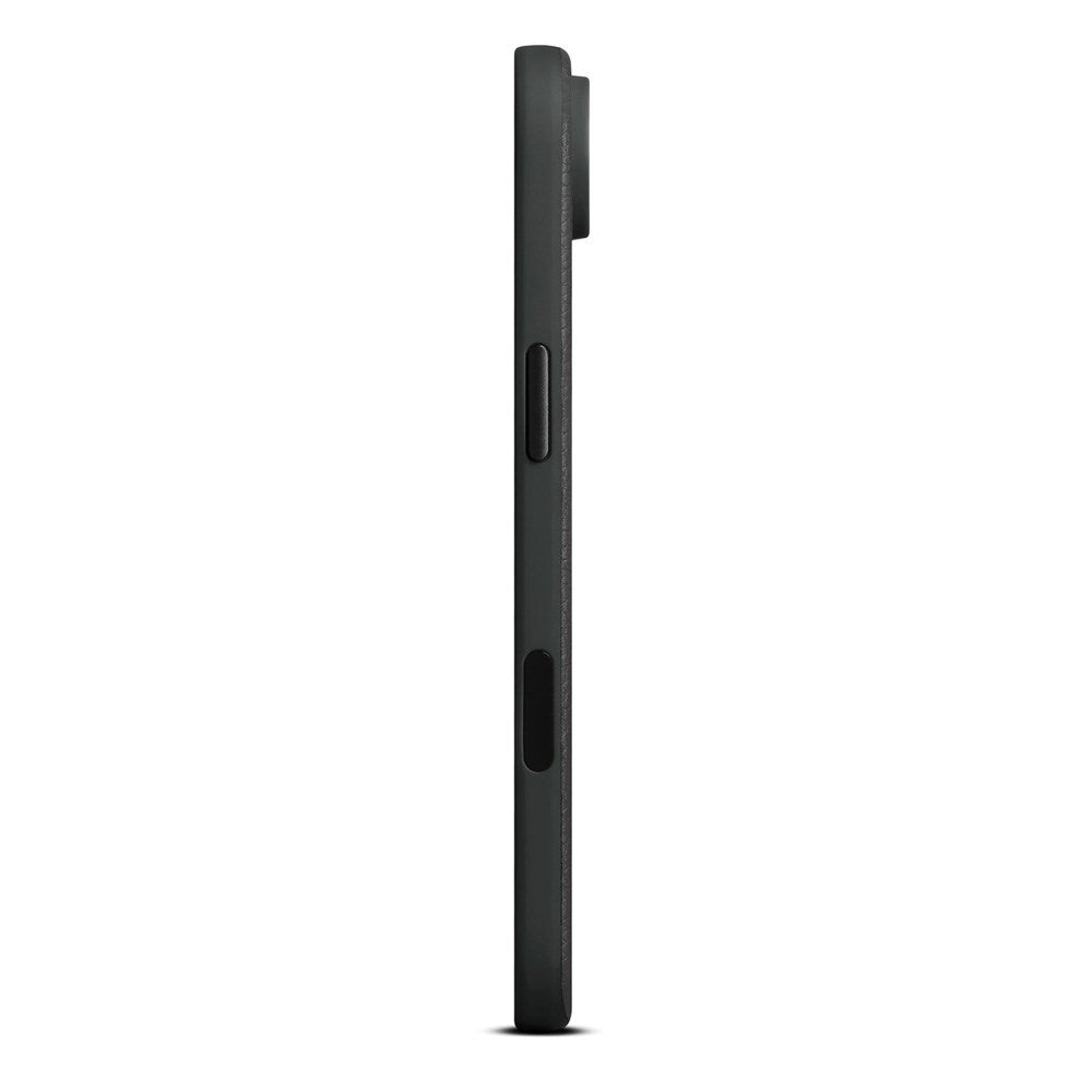 WOOLNUT iPhone Air Ekte Skinn Deksel - MagSafe Kompatibel - Svart