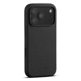 WOOLNUT iPhone 17 Pro Ekte Skinn Deksel - MagSafe Kompatibel - Svart