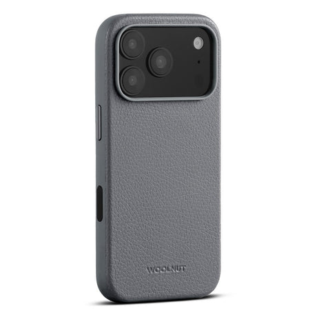 WOOLNUT iPhone 17 Pro Ekte Skinn Deksel - MagSafe Kompatibel - Grå