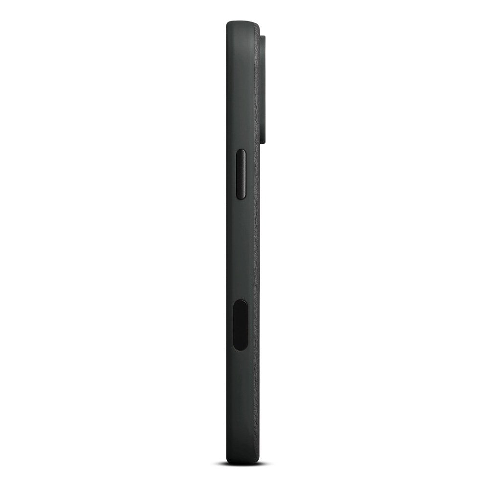 WOOLNUT iPhone 17 Pro Max Ekte Skinn Deksel - MagSafe Kompatibel - Svart