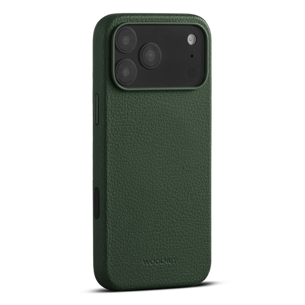 WOOLNUT iPhone 17 Pro Max Ekte Skinn Deksel - MagSafe Kompatibel - Grønn